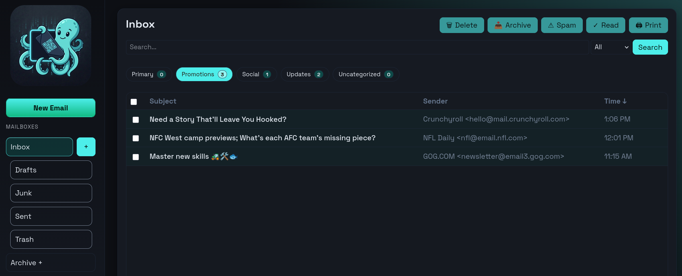 KyPost web inbox in the Patina Ky theme